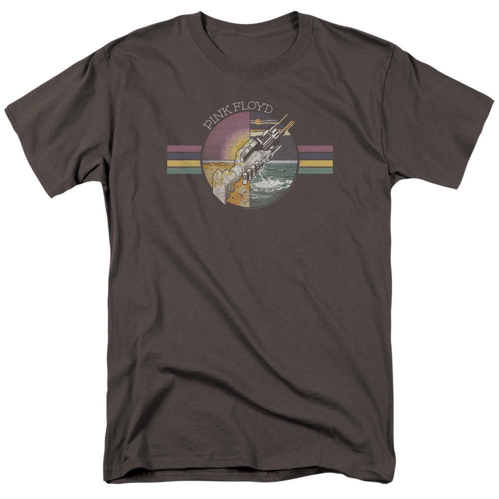 Floyd Welcome To The Machine Adult 181 T Shirt Charcoal